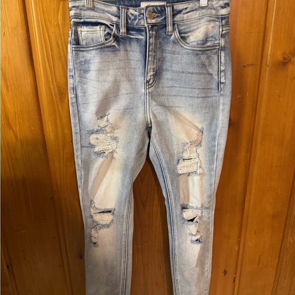 KanCan Light Blue Distressed Skinny Jeans
